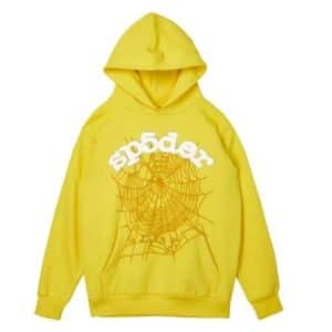 Sp5der Worldwide Yellow Hoodie